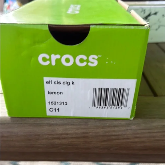 ELF CROCS Yellow Slippers Lightweight and Durable - Picture 1 of 4